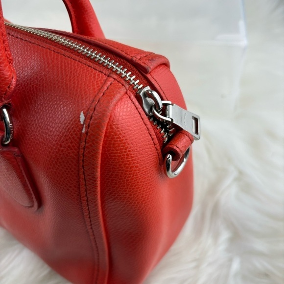 COACH ORANGE LEATHER SATCHEL BAG - Picture 6 of 14